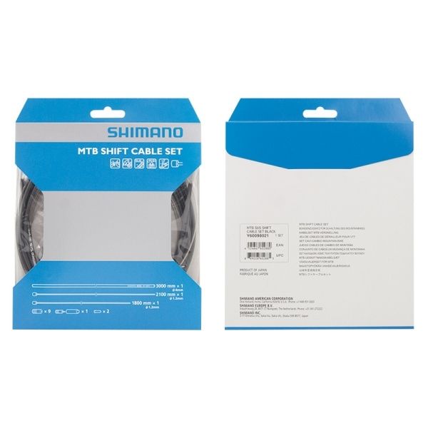 bowdeny+lanka řadící set SH DEORE MTB, černý SHIMANO