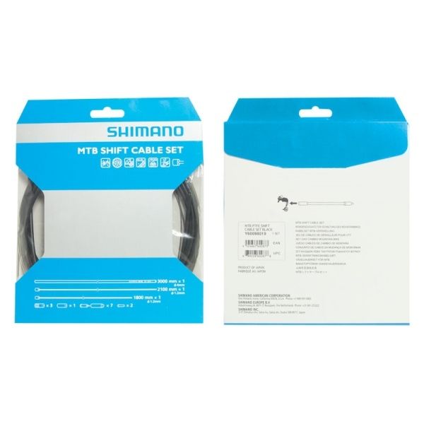 bowdeny+lanka řadící set SH XTR MTB, černý SHIMANO