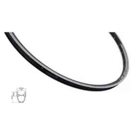 ráfek MACH1 ROAD RUNNER 622 x 15, 32 děr, černý