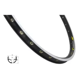 ráfek REMERX JUMBO 559x23 32děr, černý