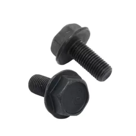 šroub do středové osy s přírubou Fe, černý