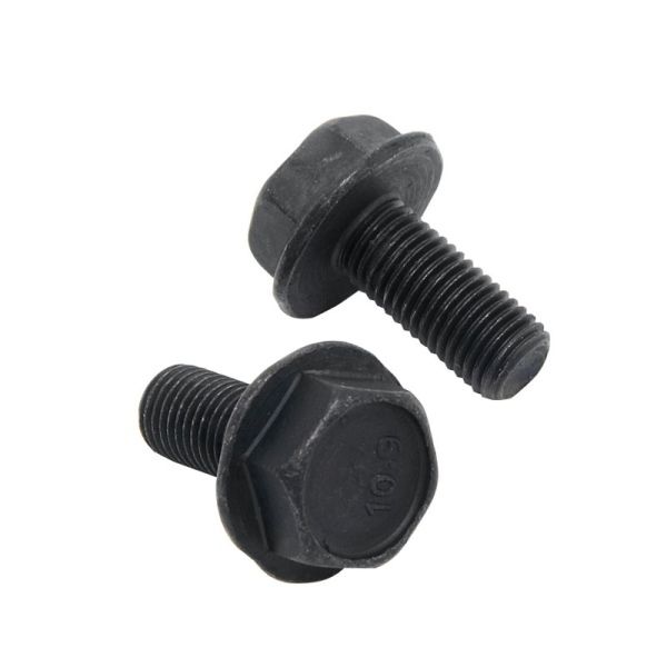 šroub do středové osy s přírubou Fe, černý TK 91