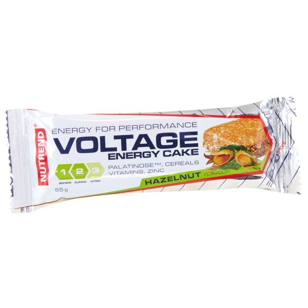 tyčinka VOLTAGE ENERGY CAKE 65g oříšek NUTREND