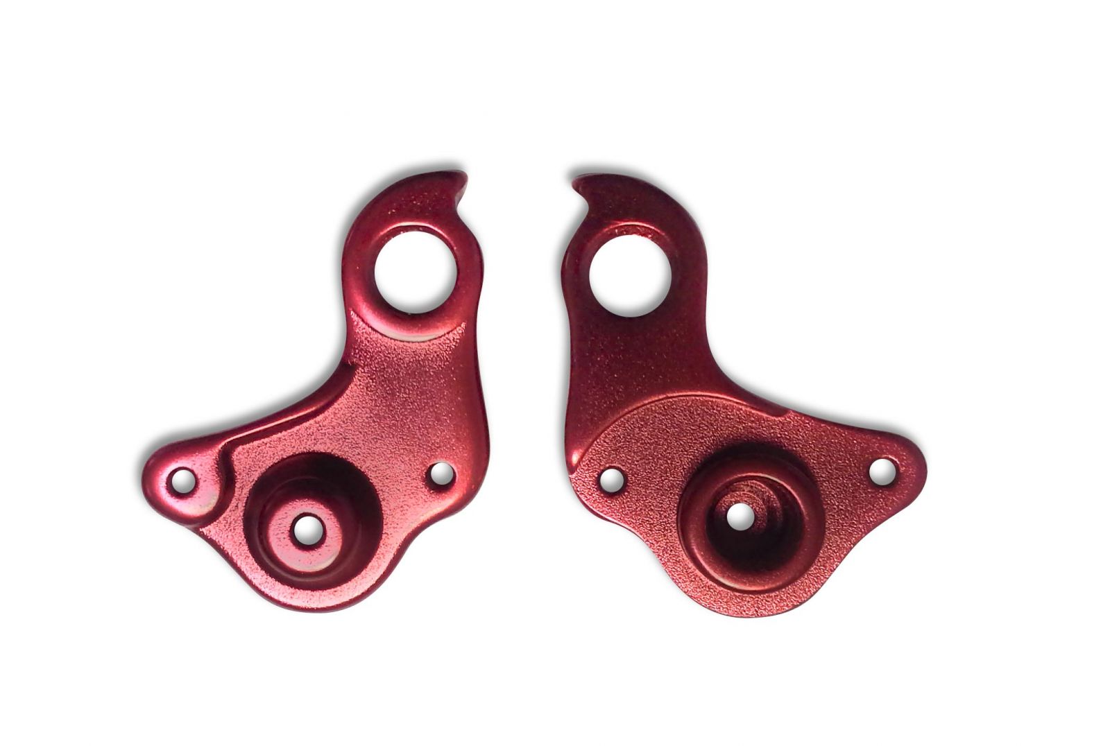 Držák přehazovačky 16 - transmission červená MERIDA