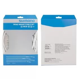 bowdeny+lanka brzdový set SH DA79 silniční, bílý SHIMANO