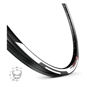 ráfek MACH1 NEO DISC 584 x 19, 32 děr, černý MACH 1