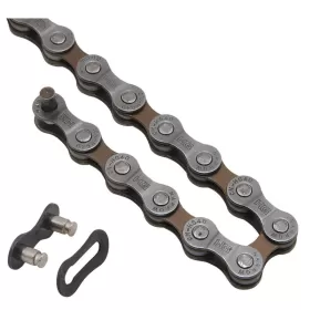 řetěz SH CNHG40 šedý balený +spojka 8k SHIMANO