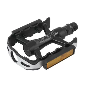 klasické pedály FORCE 600 Al kuličková ložiska, černé klasické pedály FORCE 600 Al kuličková ložiska, černé