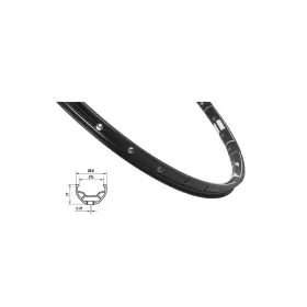 ráfek MACH1 KARMA DISC 559 x 21, 32 děr, černý MACH 1