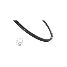 ráfek MACH1 NEO DISC 622 x 19, 32 děr, černý MACH 1