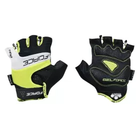 rukavice FORCE RAB gel, fluo S