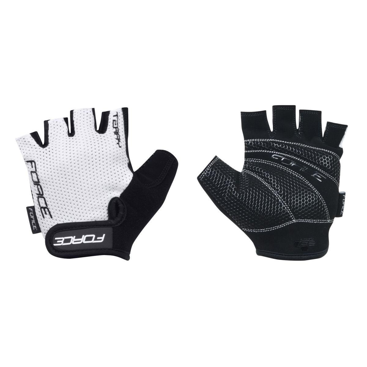 rukavice FORCE TERRY, bílé S