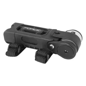 zámek F FOLD skládací 80 cm, 6 článků, černý+držák FORCE