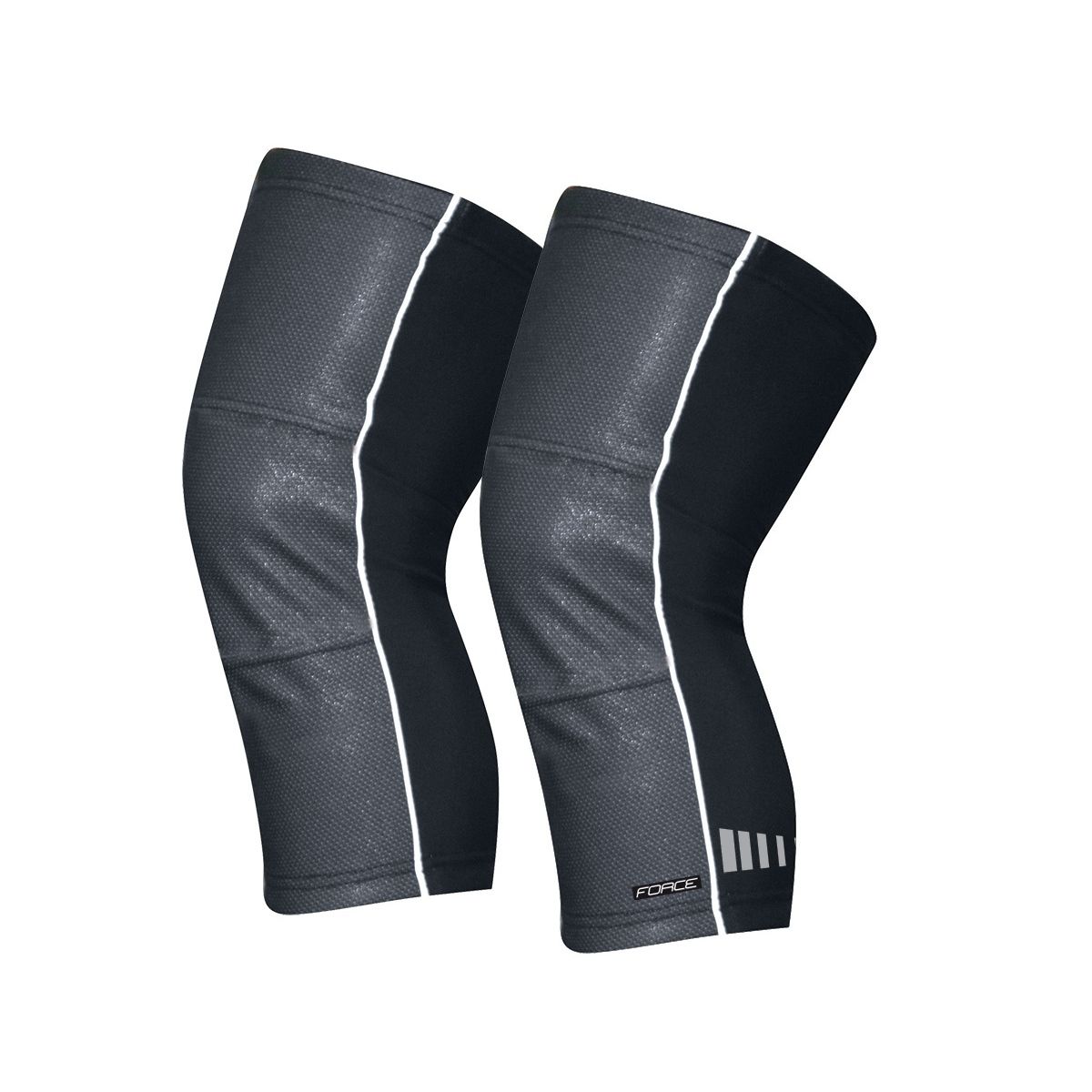 návleky na kolena FORCE WIND-X, černé XXL