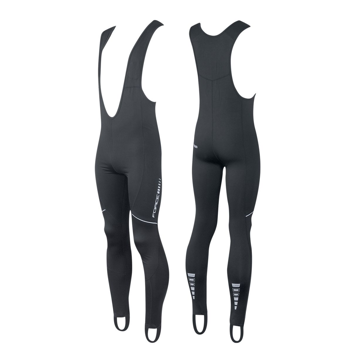 kalhoty FORCE Z68 se šráky bez vložky, černé S